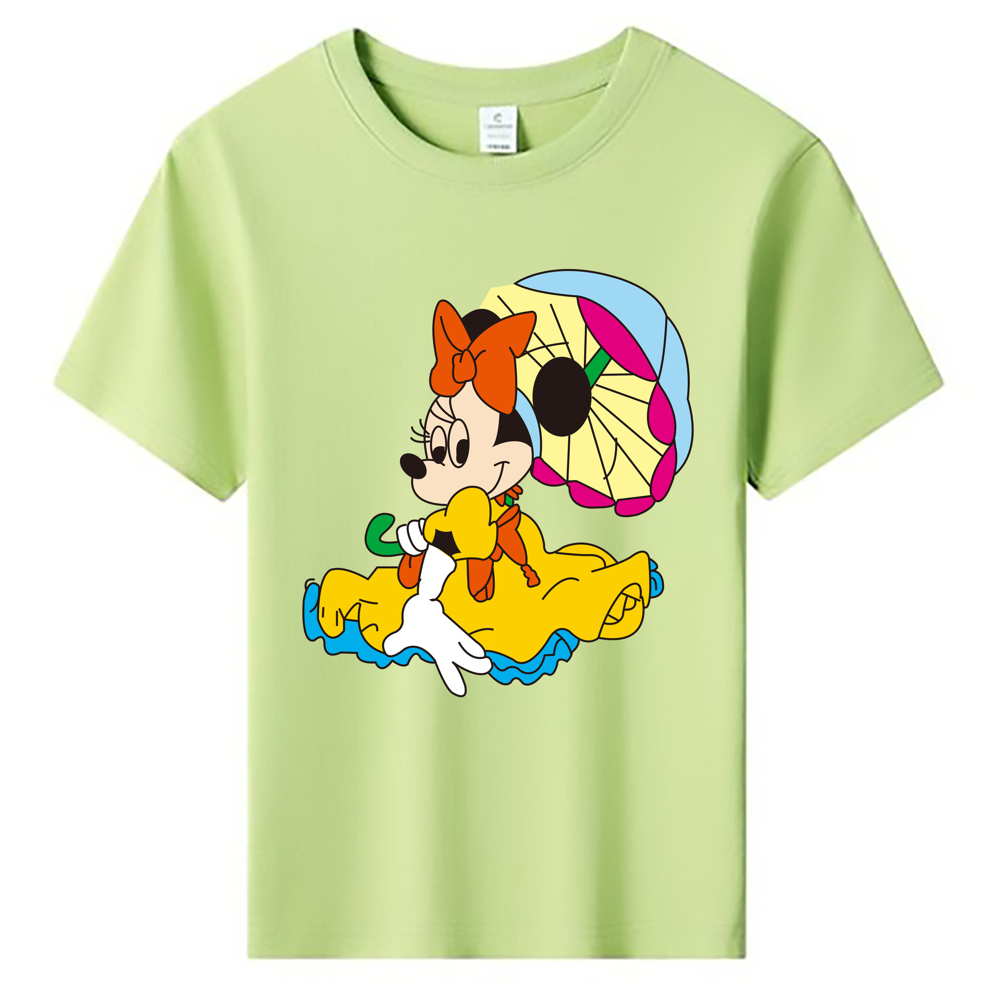 ミッキーマウス Mickey Mouse 綿100％キッズTシャツ（フロントプリント）